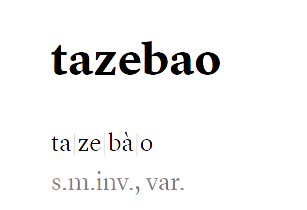 Definizione Tazebao
